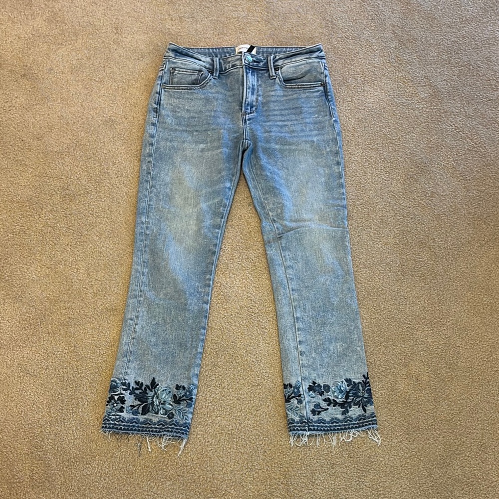 Driftwood Embroidered Jeans